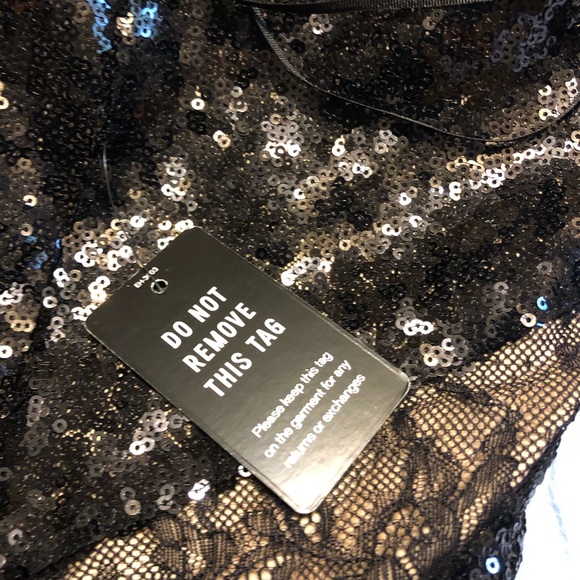 NWT-Sequin Lace Cami Shift Dress - Picture 7 of 8